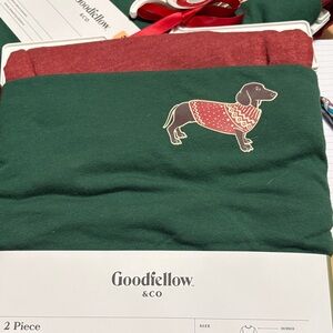 Goodfellow & Co Festive Dachshund Pajama Set